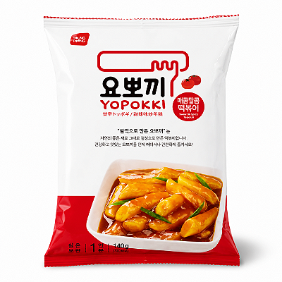 Topokki Yopokki Sweet Spicy 140g Bolinho de Arroz Coreano