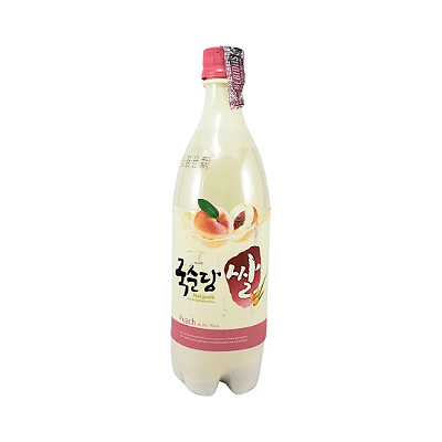 Vinho De Arroz Coreano Makgeolli Sabor Pêssego 750ml