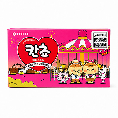 Biscoito Kancho Lotte Recheado com Chocolate 42g