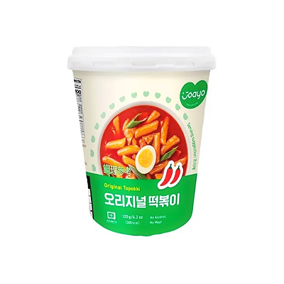 Topokki Sabor Original Massa De Arroz Coreano Instantâneo Picante Joayo - Copo 120G