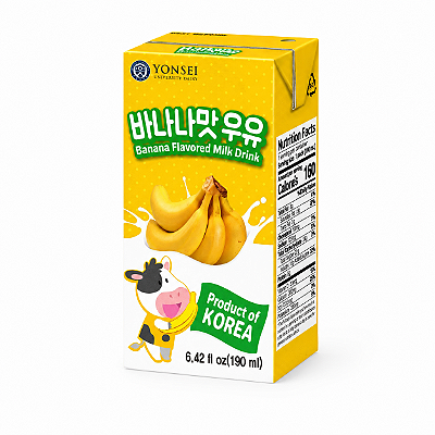 Leite De Banana Coreano Yonsei 190ml