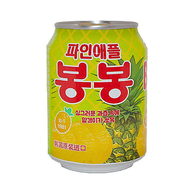 Suco de Abacaxi com Pedaços da Fruta 238ml - Bon Bon Haitai