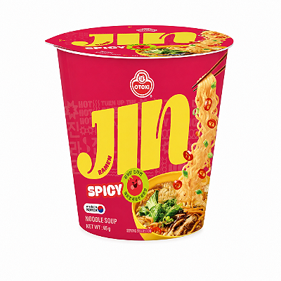 Lamen Coreano Jin Ramen Spicy Hot Apimentado Copo Ottogi 65g