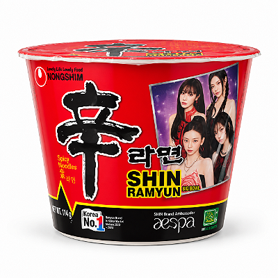 Lamen Coreano Shin Big Bowl Nongshim 114g – Edição Especial aespa