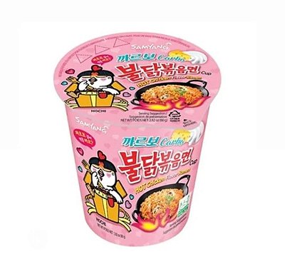 Lamen Coreano Buldak Cup Frango Picante (Carbonara) 80g - Samyang
