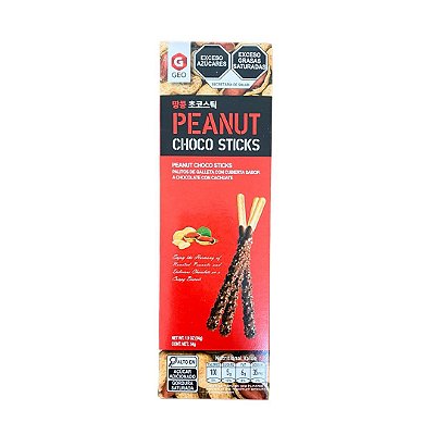 Palitos De Biscoito com Chocolate Sabor Amendoim Choco Sticks 54g