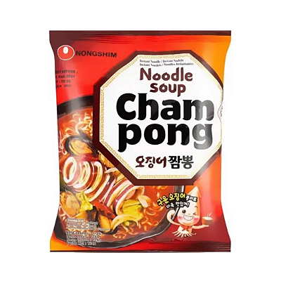 Lamen Coreano Cham Pong Picante Frutos Do Mar 124g