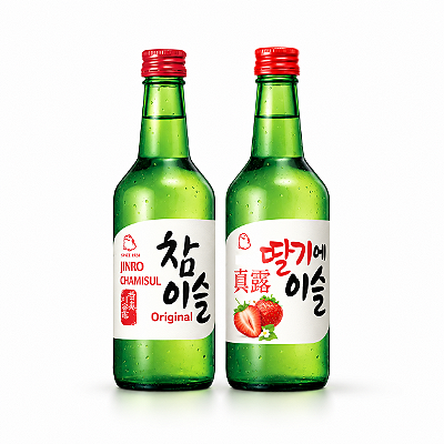Kit 2 Soju Bebida Coreana Sabor Sortido 360ml – 2 Unidades