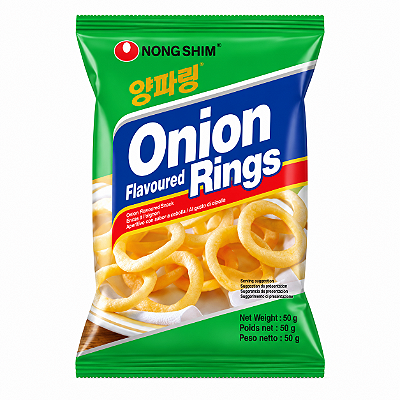 Salgadinho Coreano Onion Rings Anéis de Cebola Nongshim 50g