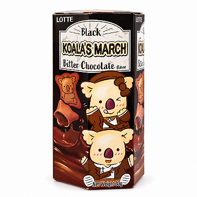 Biscoito Koala's March Sabor Chocolate Amargo Lotte 37g