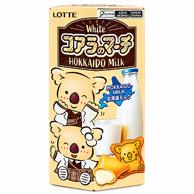 Biscoito Koala's March Sabor Chocolate Branco Lotte 37g