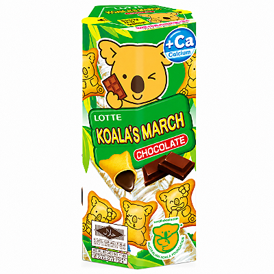 Biscoito Koala's March Sabor Chocolate Lotte 37g