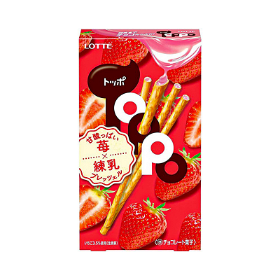 Biscoito Palito Toppo Sabor Morango 40g - Lotte