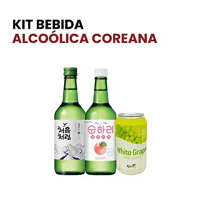 Kit de Bebidas Coreanas Alcoólicas