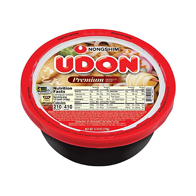 Lamen Udon Premium Noodle Bowl Com Caldo De Peixe 276g - Nongshim