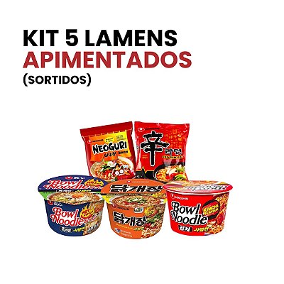 Kit 5 Lamens Apimentados Sortidos