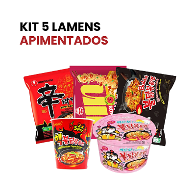 Kit 5 Lamens Apimentados Sortidos
