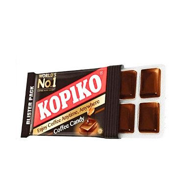 Bala de Café Kopiko Cartela Tablete Bala dos Doramas 32g