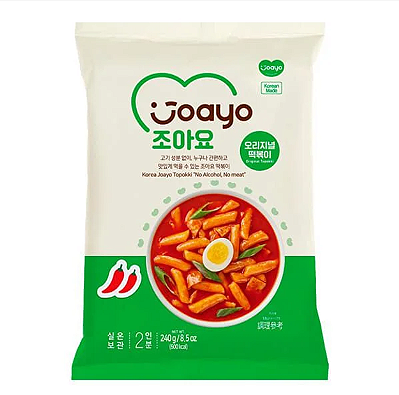 Topokki Instantâneo Joayo Sabor Original Picante - Pacote 240g