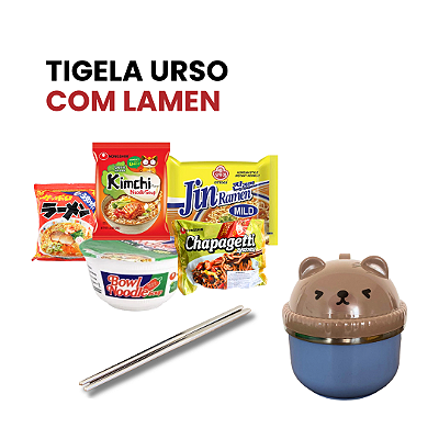 Kit Tigela De Urso Com Lamen