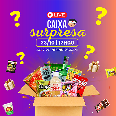 LIVE - Caixa Surpresa 23/10 ÀS 12H00