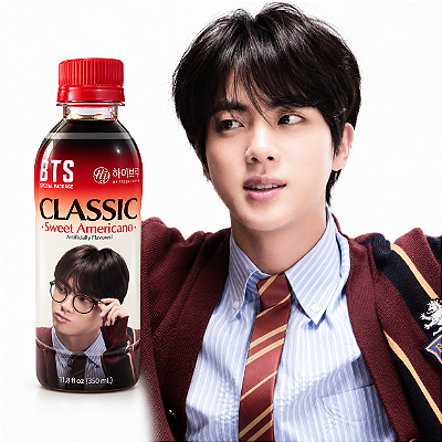 Café Oficial BTS JIN CLASSIC 350ml – Sabor Sortido