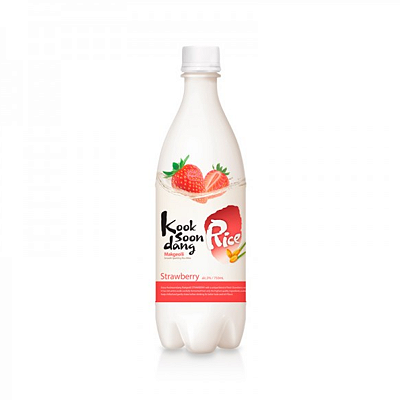 Vinho De Arroz Coreano Makgeolli Sabor Morango 750ml