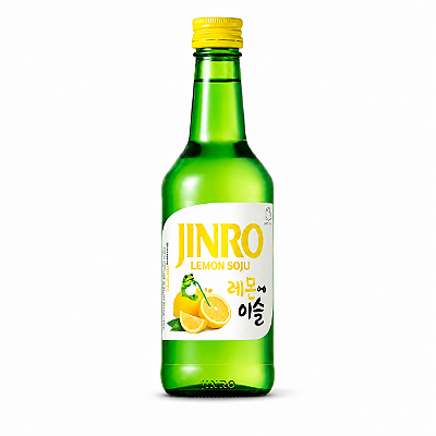 Soju Bebida Coreana Sabor Limão Jinro 360ml