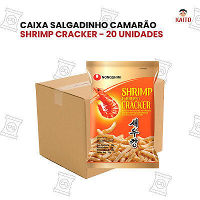Caixa 20 Unidades Salgadinho Coreano De Camarao Shrimp Cracker 75G