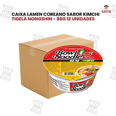 Caixa 12 Unidades Lamen Sabor Kimchi Tigela 86g