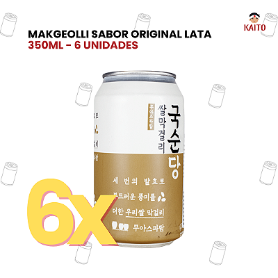 Makgeolli Sabor Original Lata 350ml - 6 Unidades