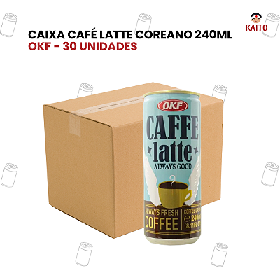 Caixa 30 Unidades Café Latte Coreano 240ml OKF