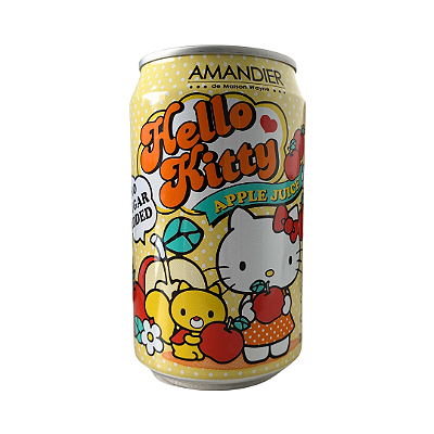 Bebida Gaseificada Hello Kitty Sabor Suco De Maçã 320ml