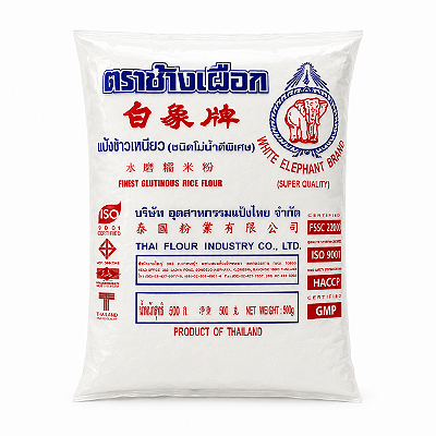 Farinha De Arroz Glutinoso Moti Gome White Elephant Brand 500g