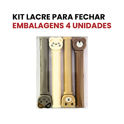 Kit 4 Lacre Para Fechar Embalagens