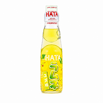 Bebida Japonesa Gaseificada Hata Ramune Sabor Toranja 200ml