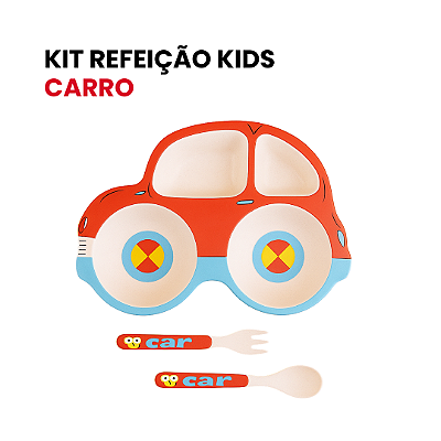 Kit Refeição Kids Carro