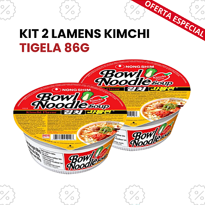 Kit 2 Lamens Kimchi Tigela 86g