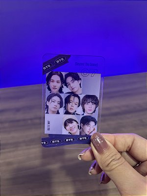 Photocard BTS Transparente 1 Unidade Sortido Fan Made