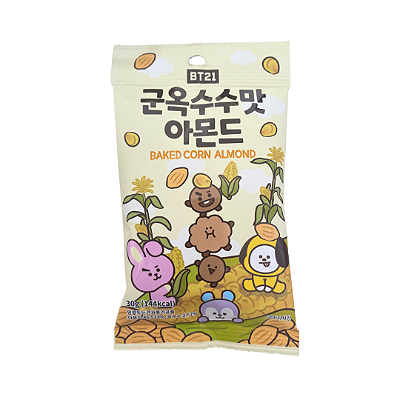 Snack Amêndoa BT21 Sabor Milho Assado 30g