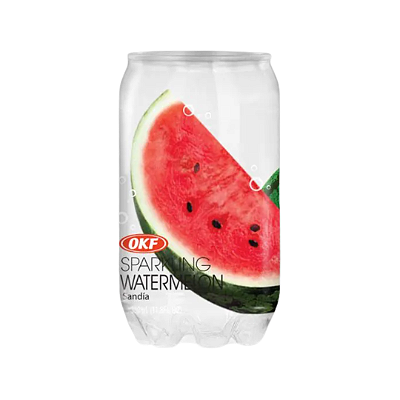 Refresco Coreano Levemente Gaseificado Sabor Melancia Zero Açúcar 350ml