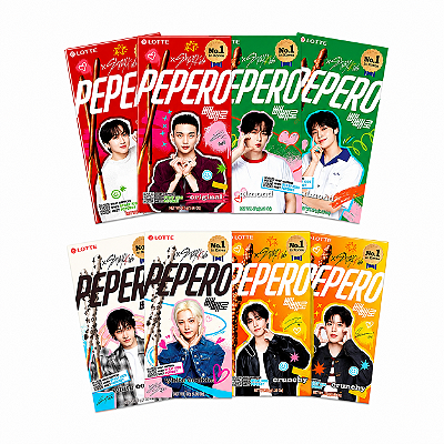 Kit Pepero Stray Kids Sabor Sortido Integrantes Completo - 8 Unidades