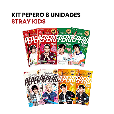 Kit Pepero Stray Kids Sabor Sortido - 8 Unidades