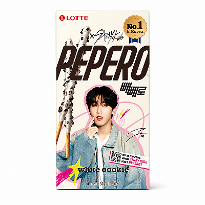 Pepero Sabor White Cookie Stray Kids Biscoito Palito Coreano – Integrante Sortido