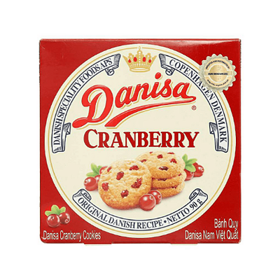 Biscoito Amanteigado Danisa Cranberry 90g