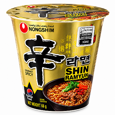 Lamen Coreano Shin Sabor Frango Cup 68g - Nongshim