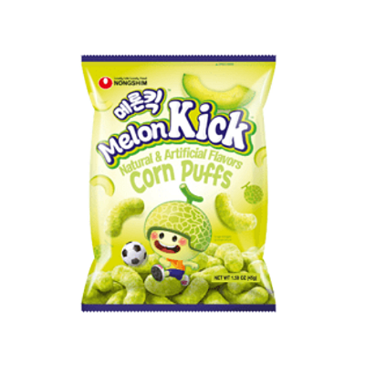 Salgadinho Coreano Sabor Melão Nongshim Melon Kicks - 45g