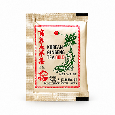 Chá de Ginseng Coreano Korea Ginseng Bulgeubang Sachê Unitário