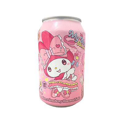 Bebida Gaseificada My Melody Sanrio Sabor Melância E Morango 330ml