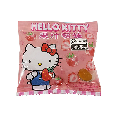 Bala De Goma Hello Kitty Frutas Mistas Unitário 18g